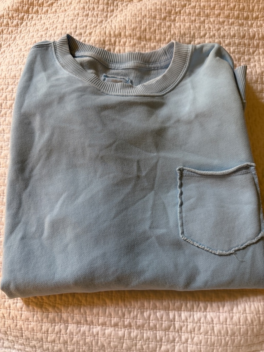 aerie light blue crewneck sweatshirt